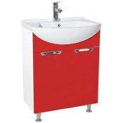 Тумба под раковину Bellezza Альфа 55 5230 красный