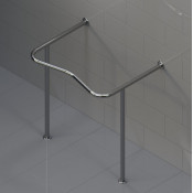 Поручень вокруг раковины Kranik P1W-38-800-730-600, напольный