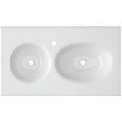 Раковина Cerutti SPA Double Chika CT9708 80,5х46 белая