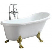 Ванна акриловая Cerutti SPA Classic CT9667 150x70 белый/золото