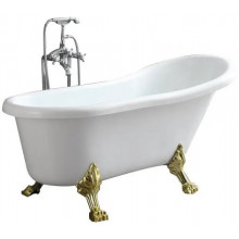 Ванна акриловая Cerutti SPA Classic CT9667 150x70 белый/золото