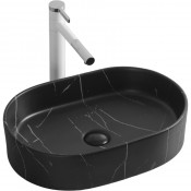 Раковина Cerutti SPA CR0055B MMB1 50х35 мрамор матовый черный