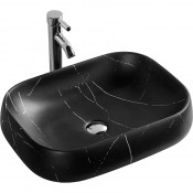 Раковина Cerutti SPA CR0086 MMB1 56,5х40 мрамор матовый черный