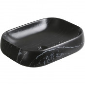 Раковина Cerutti SPA CR0086 MMB2 56,5х40 мрамор матовый черный