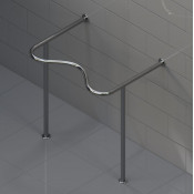 Поручень вокруг раковины Kranik P2W-38-800-680-550, напольный