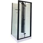 Душевая кабина Cerutti SPA Bella 901B 90x90 черный/прозрачное