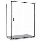 Душевой уголок Cerutti SPA Premiata В120-8 120x90 черный/прозрачное