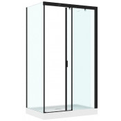 Душевой уголок Ceruttispa Marbella 120B-R 7910 черный/прозрачное