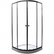 Душевой уголок Parly ZE911B 90x90 черный/прозрачное