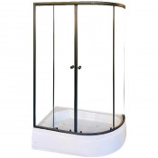 Душевой уголок Parly ZEM1201ВL 120x80 черный/прозрачное