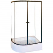 Душевой уголок Parly ZEM1201ВR 120x80 черный/прозрачное