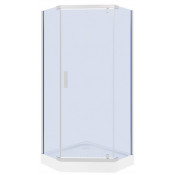 Душевой уголок Parly ZPE911 90x90 хром/пентагональное