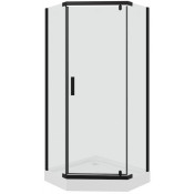 Душевой уголок Parly ZPE911B 90x90 черный/пентагональное