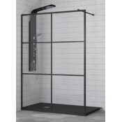 Душевая перегородка RGW Walk In WA-011-B 35101112-84 120 черный/прозрачное