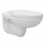 Унитаз подвесной Loranto Fredo CS-WH8005 безободковый, с быстросъемным сиденьем микролифт