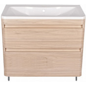 Тумба с раковиной Style Line El Fante Атлантика 100 напольная ясень перламутр