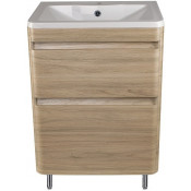 Тумба с раковиной Style Line El Fante Атлантика 60 ясень перламутр