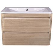 Тумба с раковиной Style Line El Fante Атлантика 90 подвесная ясень перламутр