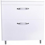 Тумба с раковиной Style Line Каре 80 напольная Люкс Plus белая