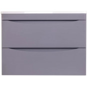 Тумба с раковиной Style Line El Fante Бергамо мини СС-00002319/СС-00002296 70 Люкс антискрейтч Plus серый