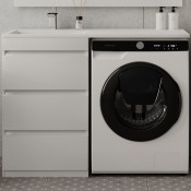 Тумба с раковиной Style Line Даллас СС-00002369/СС-00002387 110 Люкс Plus белый