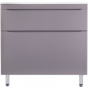 Тумба под раковину Style Line El Fante Бергамо мини СС-00002362 90 Люкс антискрейтч серый
