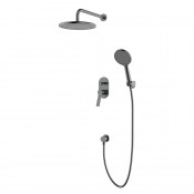 Душевая система Azario VISE AZ-VSA248330AJ+82KAJ, графит