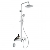 Душевая система Azario AZ-801, хром белый