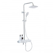 Душевая система с термостатом Azario AZ-821, хром/белый