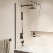 Шторка на ванну RGW Screens SC-050-7 B 3511050708-14 80х170 черный/прозрачное