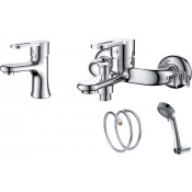Комплект смесителей D&K Paulinus Rhein DA1350002SET хром