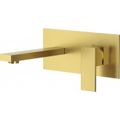 Смеситель для раковины D&K Bayern Liszt DA1514407 матовое золото