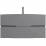 Тумба с раковиной Jacob Delafon Nona EB1889RU-N21/EB1885RU-DE1 100 глянцевый серый титан