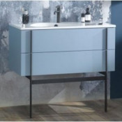 Тумба с раковиной Jacob Delafon Nouvelle Vague EB3032-G91/EXAQ112-00 100 блестящий аквамарин