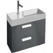 Тумба с раковиной Jacob Delafon Rythmik EB1300-442/EXR112-Z-00 60 серый антрацит лак