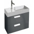 Тумба с раковиной Jacob Delafon Rythmik EB1300-442/EXR112-Z-00 60 серый антрацит лак