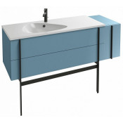 Тумба с раковиной Jacob Delafon Nouvelle Vague EB3038-G91/EXAP112-Z-00 145 аквамарин блестящий