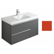 Тумба с раковиной Jacob Delafon Odeon Up EB891-G1K 105 ярко-красный глянцевый