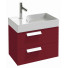 Тумба с раковиной Jacob Delafon Rythmik EB1300-R3/EXR112-00 60 малиновый лак