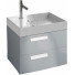 Тумба с раковиной Jacob Delafon Rythmik EB1301-N21/EXQ112-Z-00 60 серый титан глянцевый