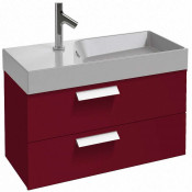 Тумба с раковиной Jacob Delafon Rythmik EB1302-R3/EXP112-Z-00 80 малиновый лак