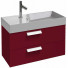 Тумба с раковиной Jacob Delafon Rythmik EB1302-R3/EXP112-Z-00 80 малиновый лак