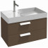 Тумба с раковиной Jacob Delafon Rythmik EB1303-G80/EXO112-Z-00 80 светло-коричневый лак