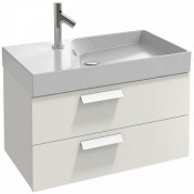 Тумба с раковиной Jacob Delafon Rythmik EB1303-N18/EXO112-00 80 белый блестящий