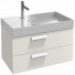 Тумба с раковиной Jacob Delafon Rythmik EB1303-N18/EXO112-Z-00 80 белый блестящий