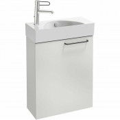 Тумба с раковиной Jacob Delafon Odeon Rive Gauche EB2581G-R9-N18/EGO112-55-00 50L белый/ручки черные