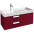 Тумба с раковиной Jacob Delafon Rythmik EB1304-R3/EXN112-00 100 малиновый лак
