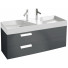 Тумба с раковиной Jacob Delafon Rythmik EB1305-442/EXM112-Z-00 120 серый антрацит лак