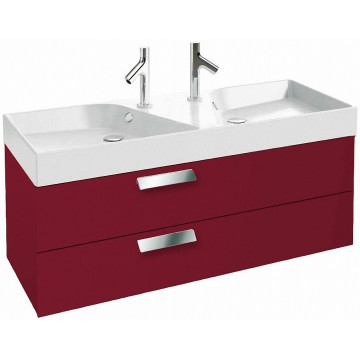 Тумба с раковиной Jacob Delafon Rythmik EB1305-R3/EXM112-Z-00 120 малиновый лак