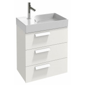 Тумба с раковиной Jacob Delafon Rythmik EB1306-G1C/EXR112-Z-00 60 белый блестящий лак